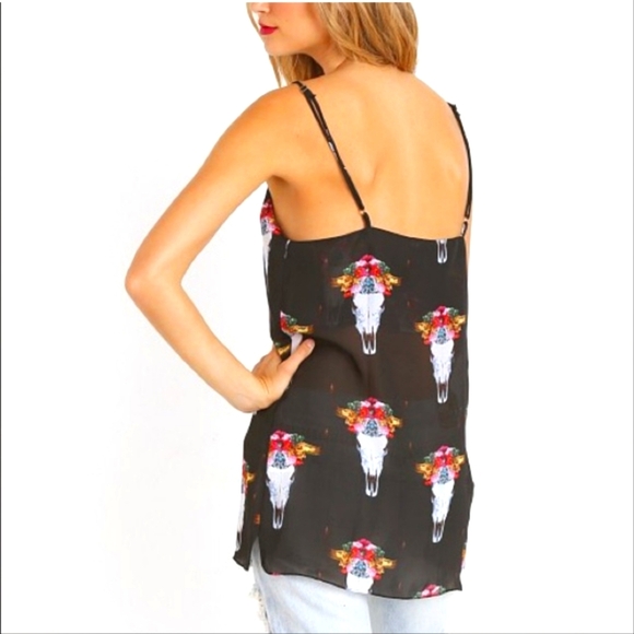 Show Me Your MuMu Black Cowhead Estella Topslip Cami - Picture 3 of 11